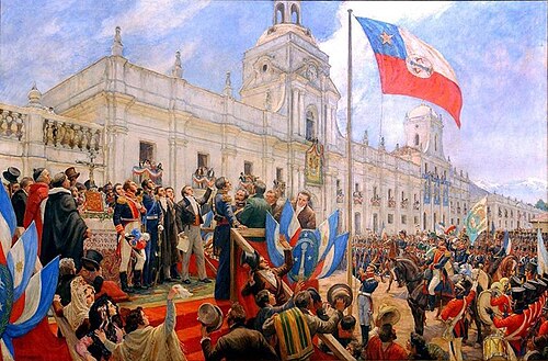 The Chilean Declaration of Independence on 18 February 1818