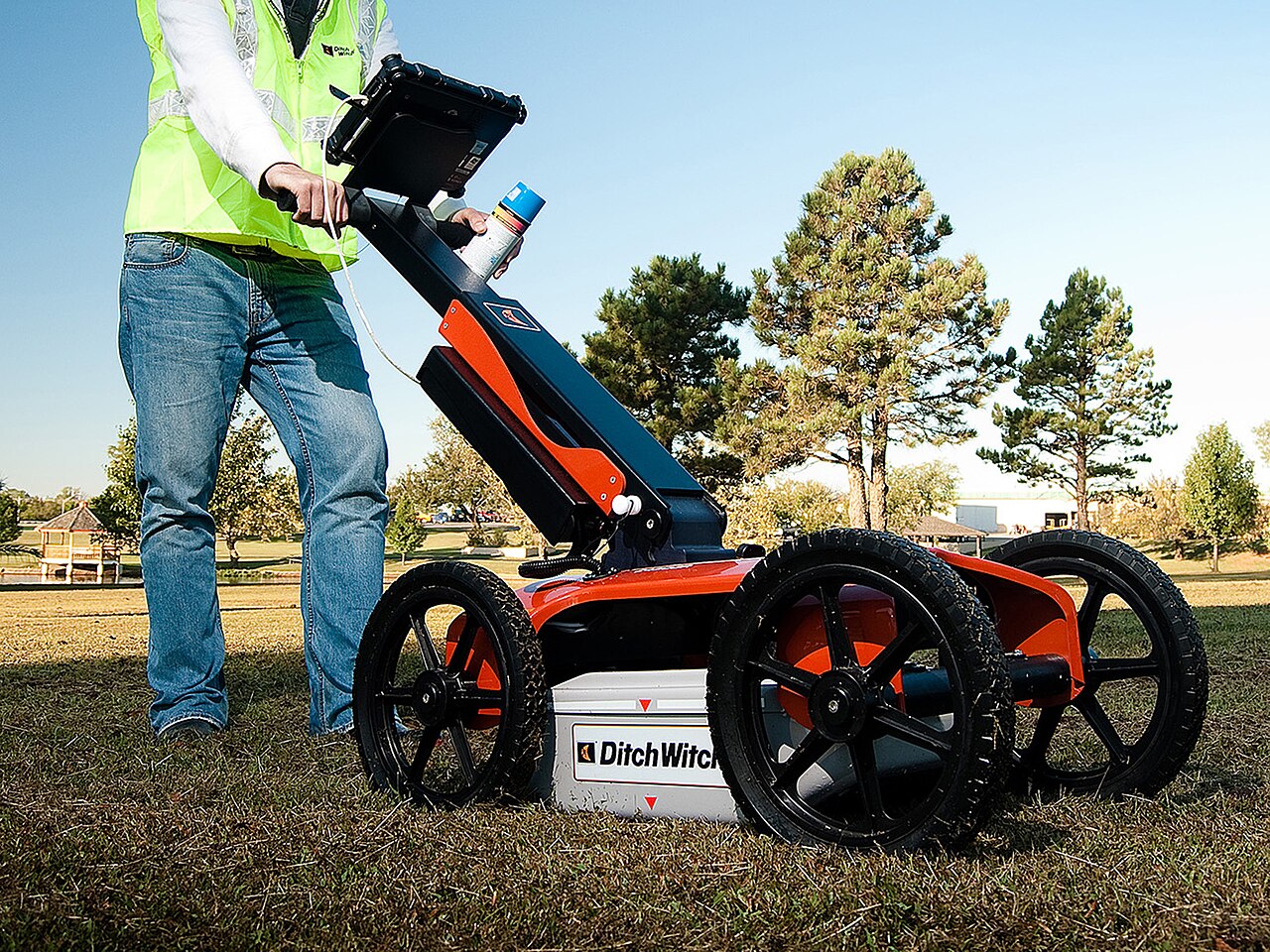 Ground penetrating radar in use near Stillwater, Oklahoma, US in 2010