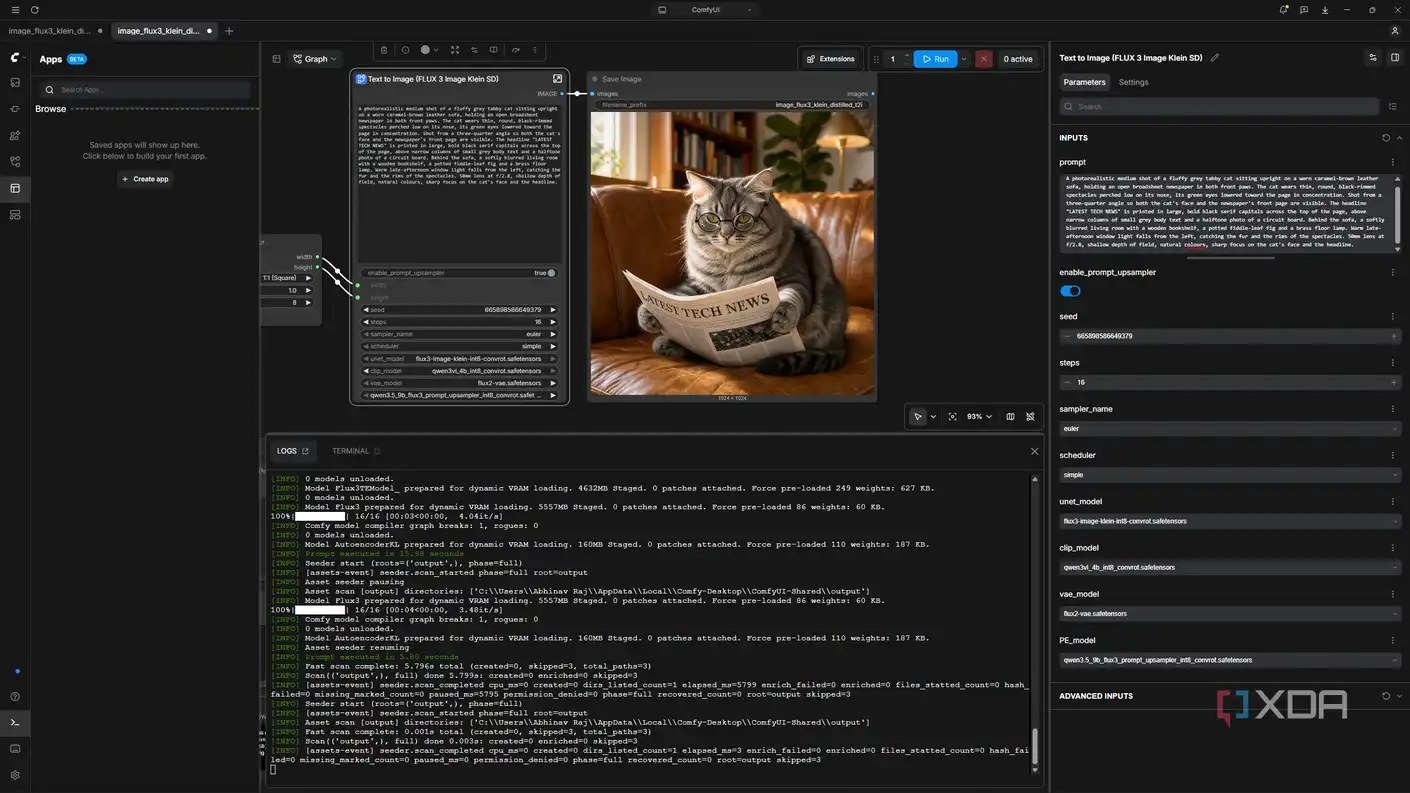 Using Flux 3 Image Klein via ComfyUI.