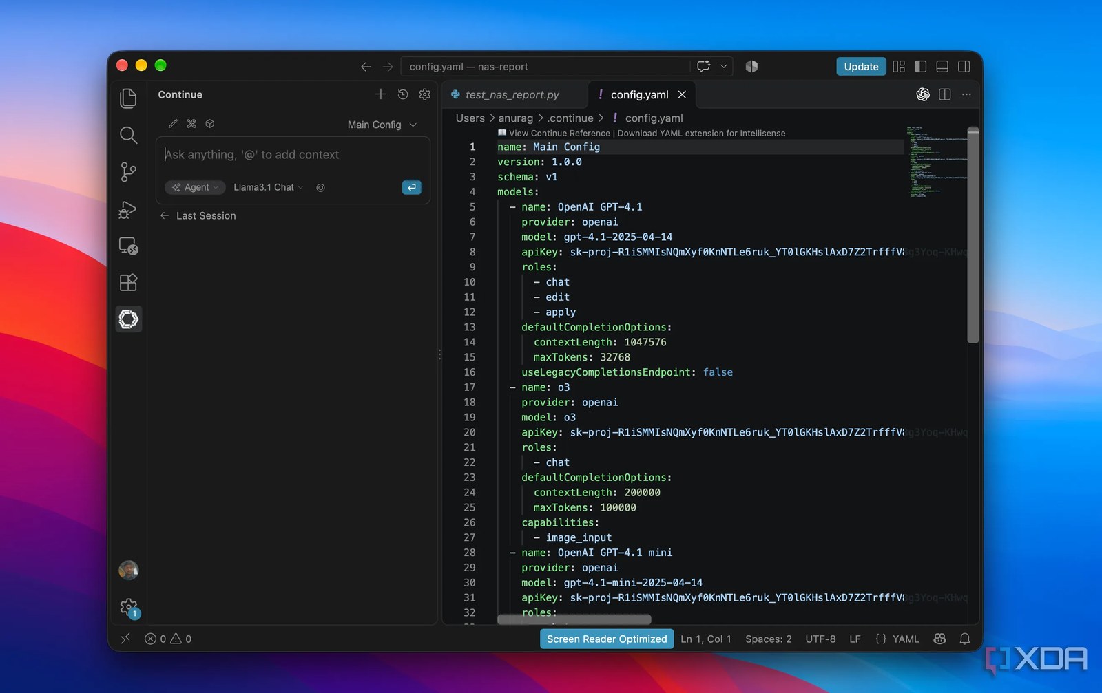 VS Code yerel LLM