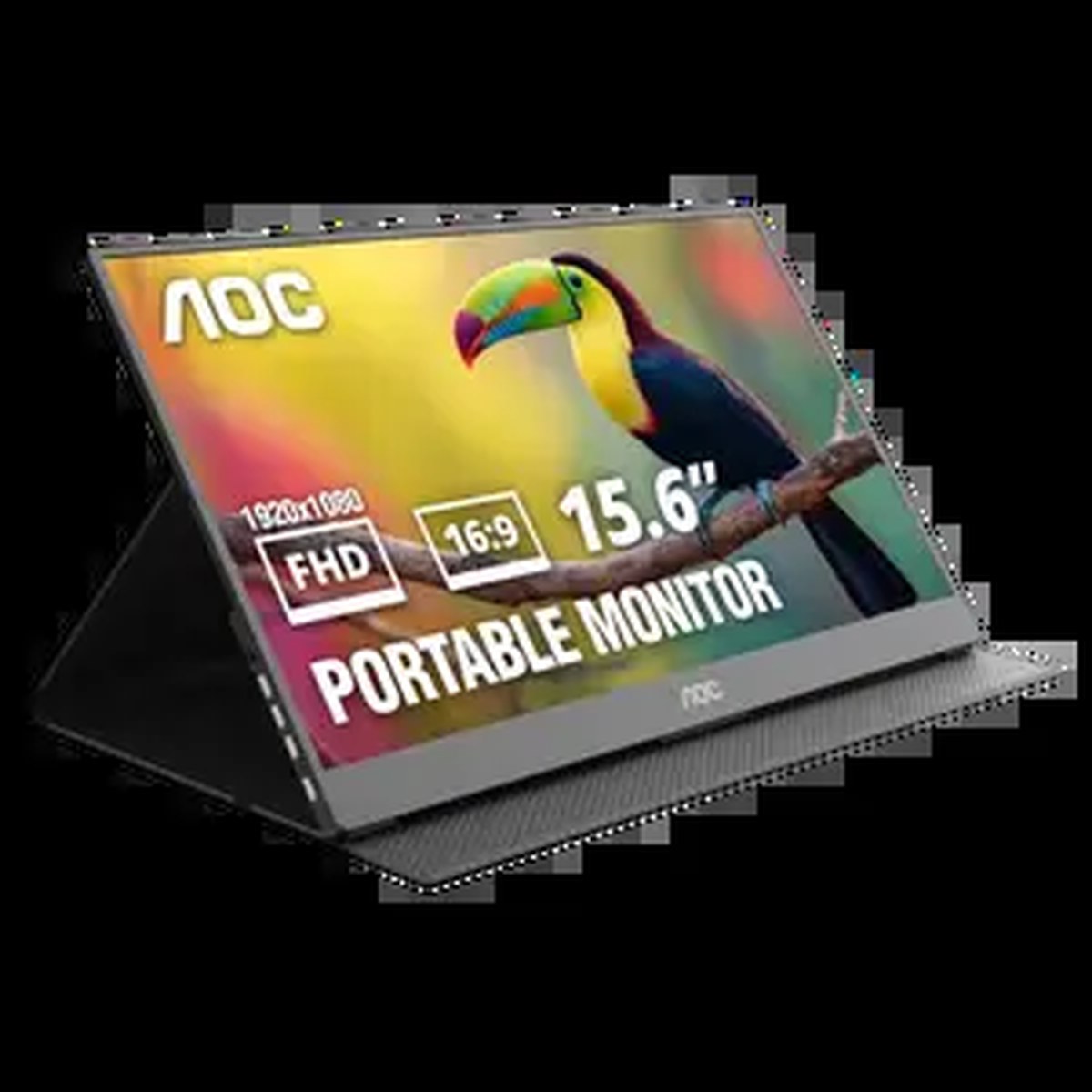AOC 16" Portable Monitor FHD 60Hz USB-C IPS Ultra Slim Smart Cover 16T20