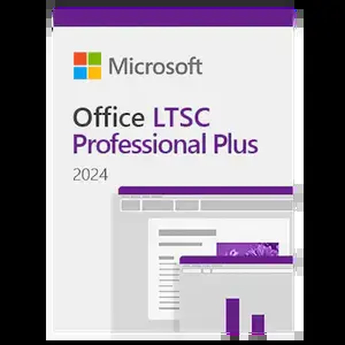 Microsoft Office LTSC Professional Plus on a transparent background