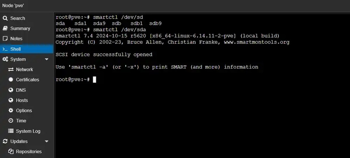 proxmox linux commands
