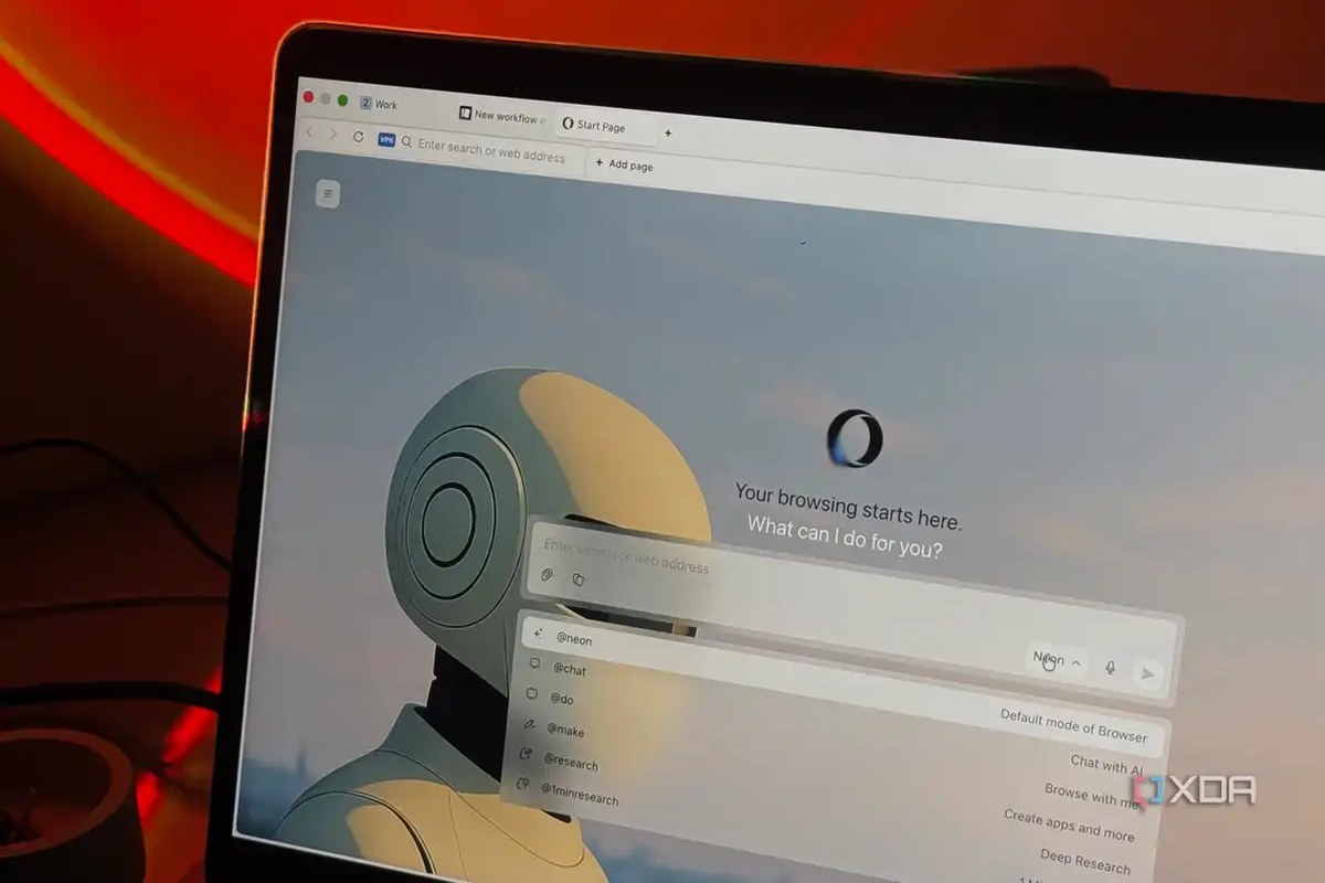 Opera Neon on mac