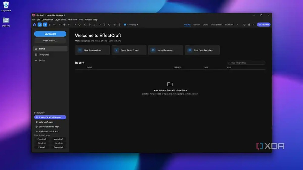about to begin on EffectCraft welcome home