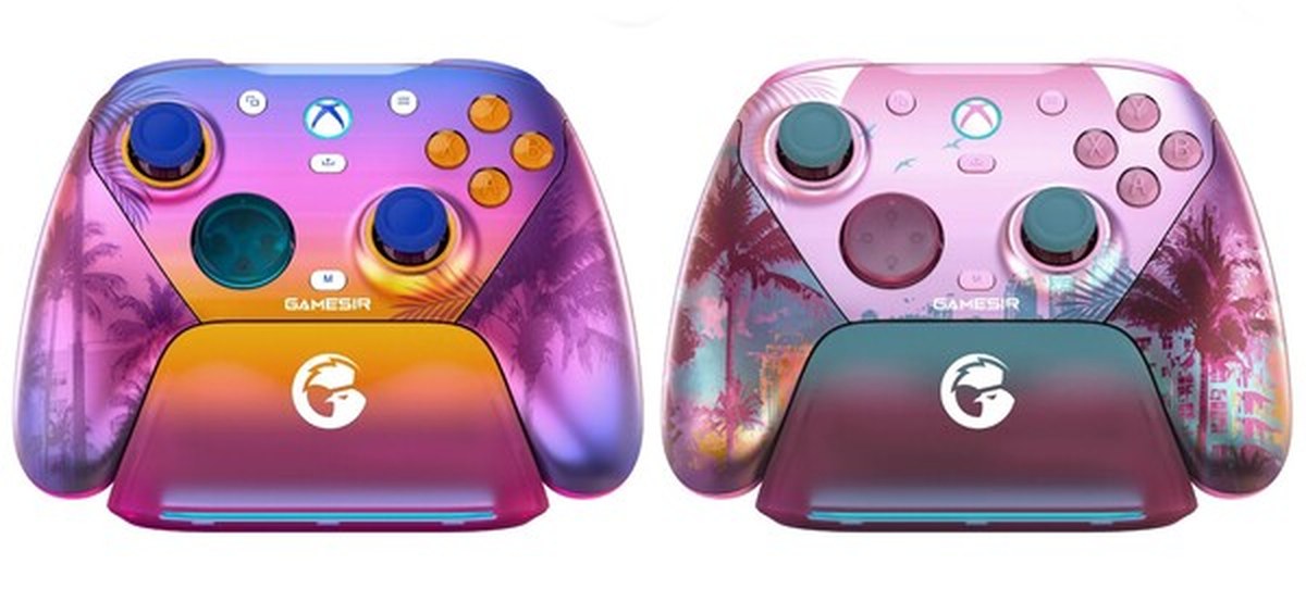 The GameSir G7 Pro Sunset Boulevard Edition and G7 Pro Ocean Breeze Edition work with Xbox consoles.