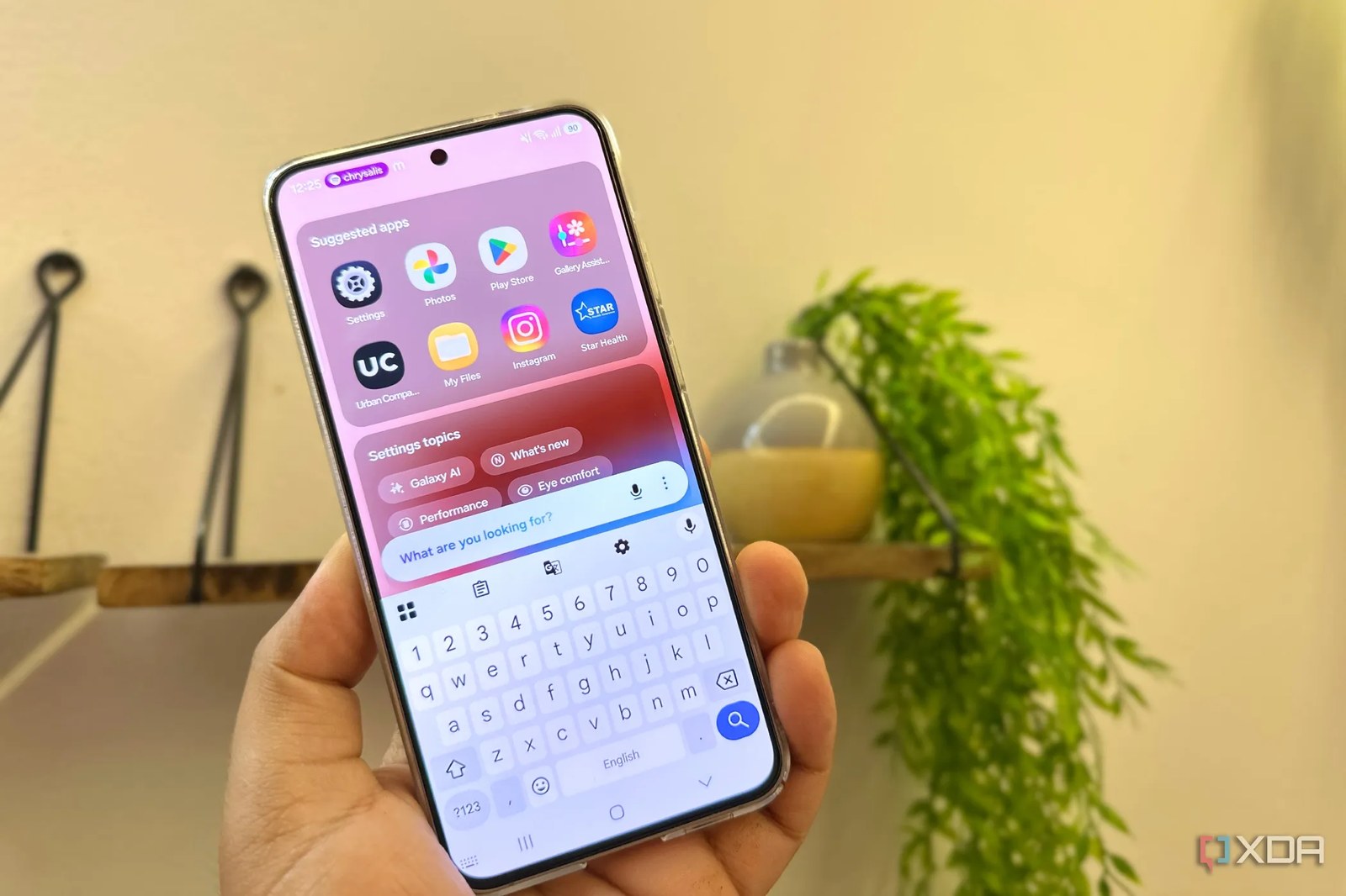 One UI 9'da Finder arama, bir Samsung Galaxy S25 FE üzerinde.