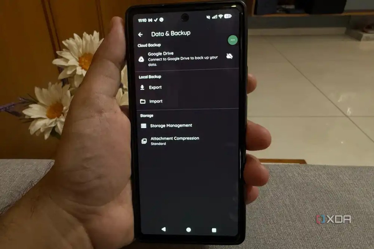 StoryPad backup option on Google Drive