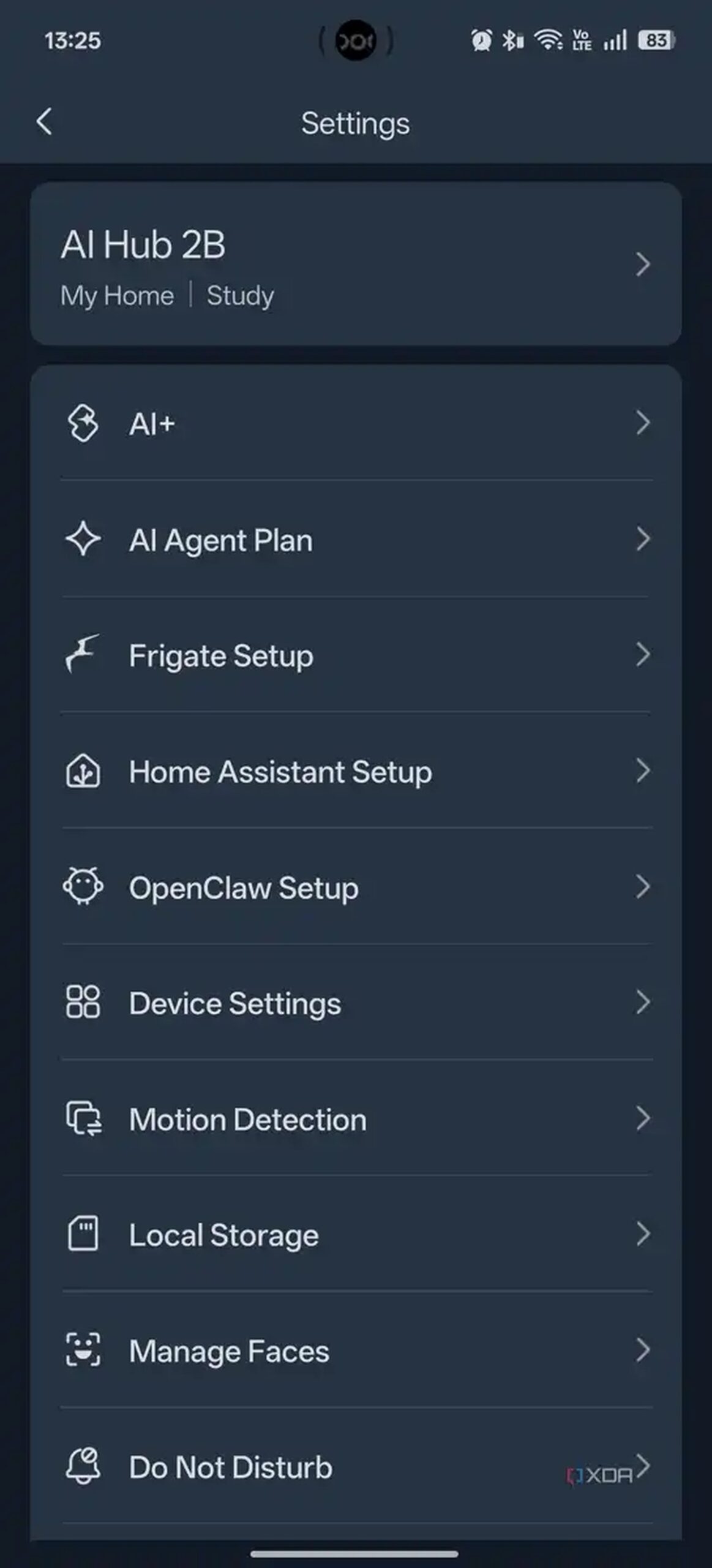 Switchbot AI hub setup settings