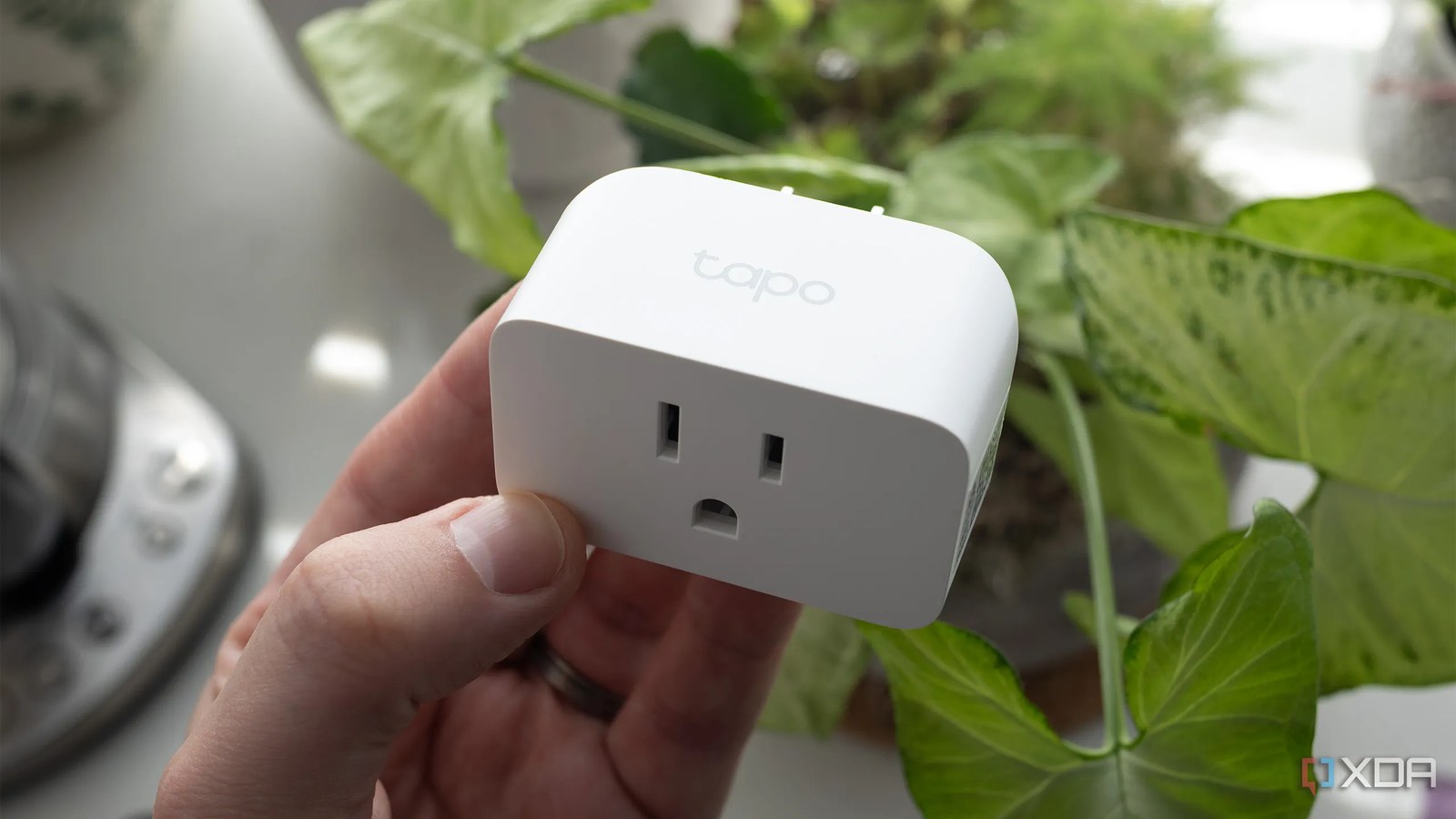 Elde tutulan TP Link Tapo Matter Smart Plug Mini