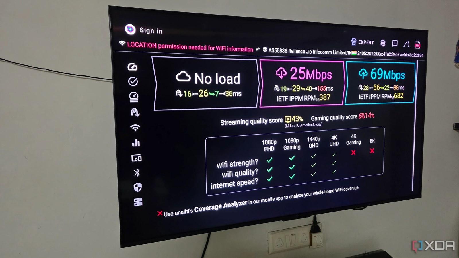 Android TV'deki analiti uygulaması