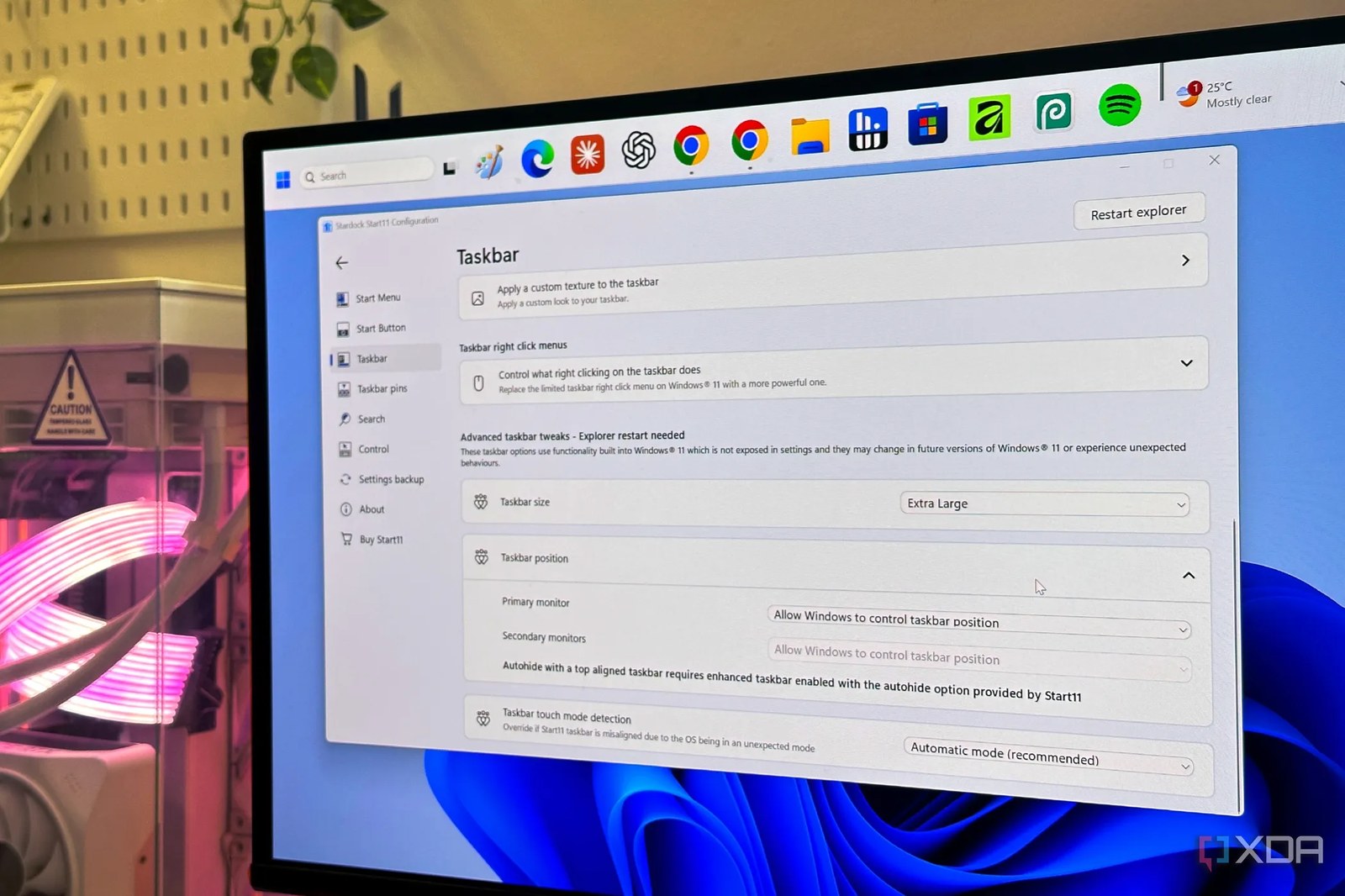 windows-11-extra-large-taskbar-through-stardock-start11-settings