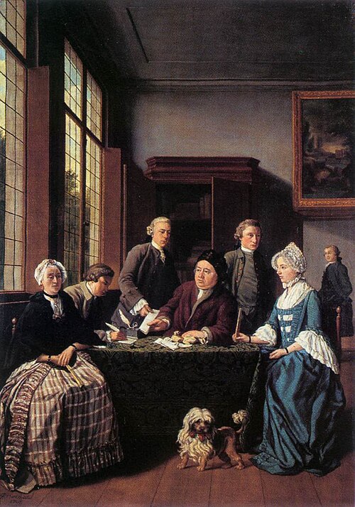 The Marriage Contract by Flemish artist Jan Josef Horemans the Younger c. 1768